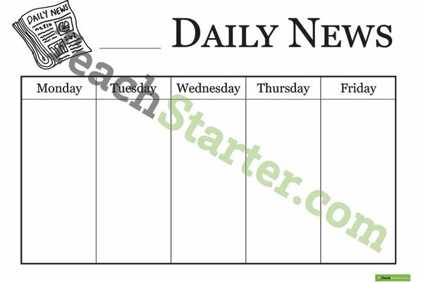 Daily News Chart - BW teaching-resource