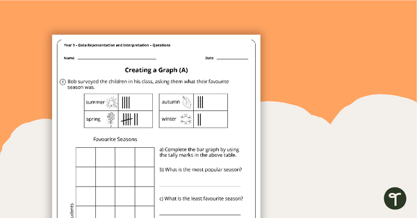 Go to Data Representation and Interpretation Worksheets - Year 1 teaching resource