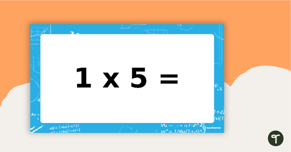 Go to Multiplication Facts PowerPoint - One Times Tables teaching resource