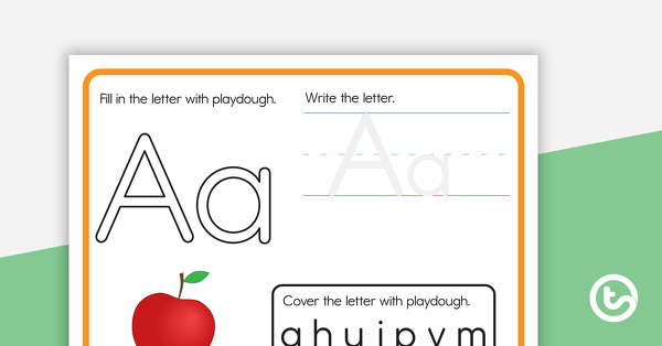 Go to Alphabet Playdough Mats teaching resource