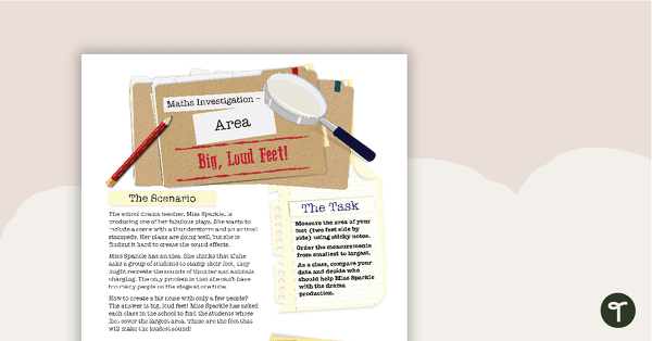 Go to Area Investigation - Big, Loud Feet! teaching resource