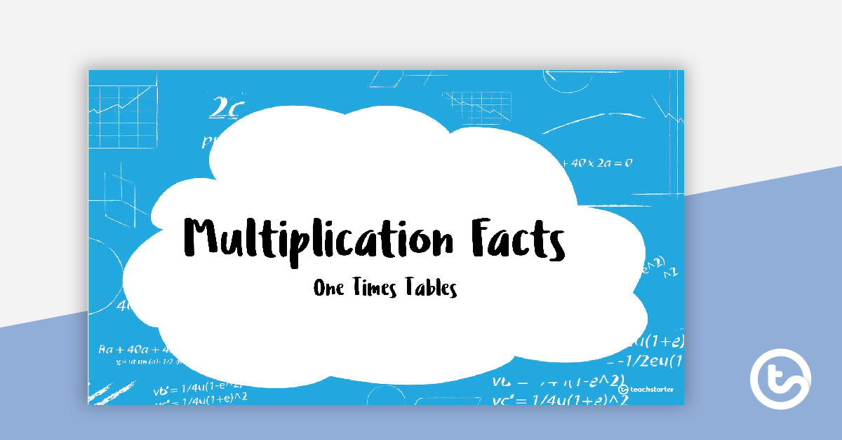 Multiplication Facts PowerPoint - One Times Tables teaching-resource