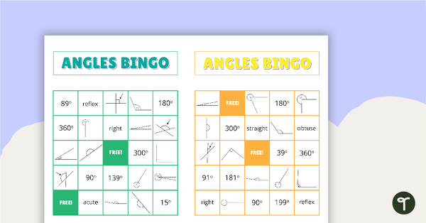 Go to Angles Bingo teaching resource