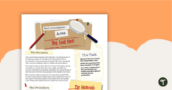 Go to Area Investigation - Big, Loud Feet! teaching resource