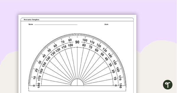 Go to Printable Protractor Templates teaching resource