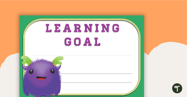 Go to Learning Goal Poster teaching resource