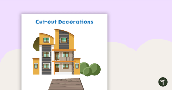 Go to Past and Present - Cut-out Decorations teaching resource