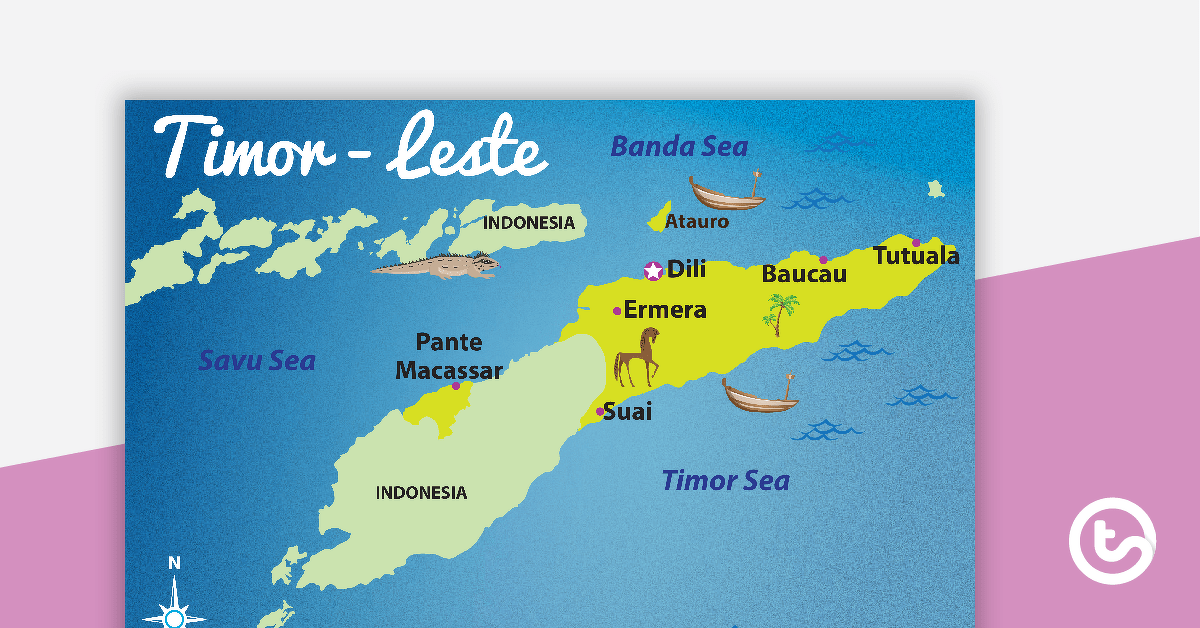 Map of Timor-Leste teaching-resource