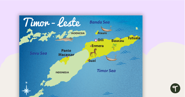 Go to Map of Timor-Leste teaching resource