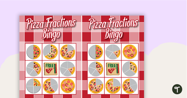 Go to Pizza Fraction Bingo teaching resource