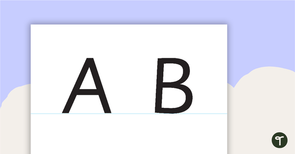 Go to Large Handwriting Charts - Capital Letters teaching resource