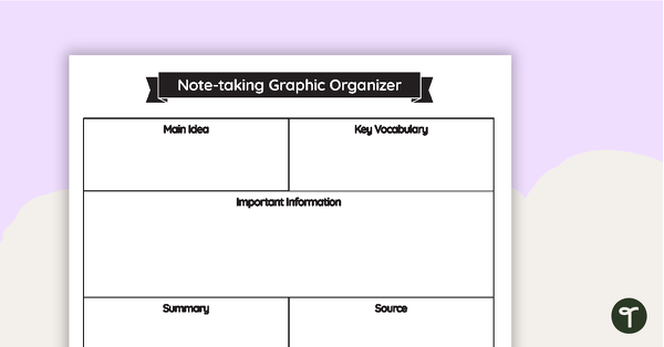 Go to Note-taking Graphic Organizer teaching resource