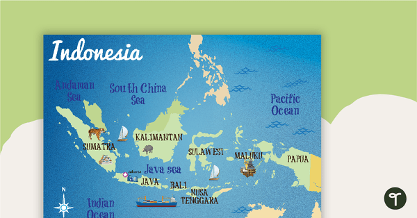 Go to Map of Indonesia teaching resource