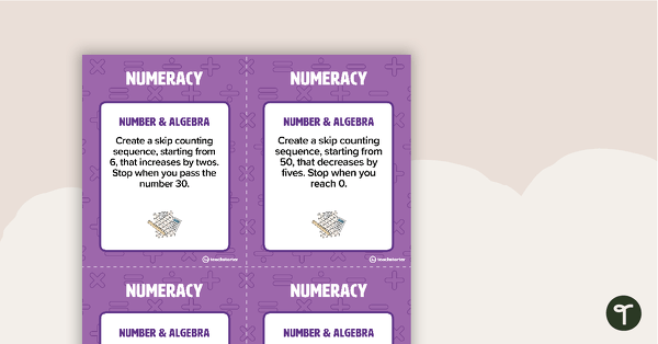 Go to 1st Grade Math Fast Finisher Task Cards teaching resource