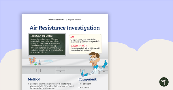 Go to Air Resistance Experiment teaching resource