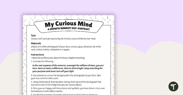 Go to 'My Curious Mind' Growth Mindset Art Activity teaching resource