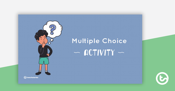 Go to Interactive Multiple Choice PowerPoint Template - Generic teaching resource