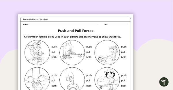 Go to Push or Pull? Worksheet teaching resource