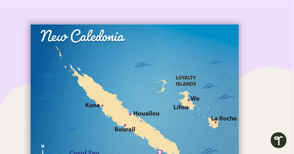 Go to Map of New Caledonia teaching resource