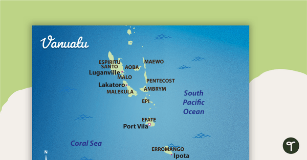 Go to Map of Vanuatu teaching resource