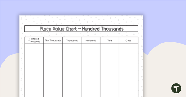 Go to Place Value Charts teaching resource