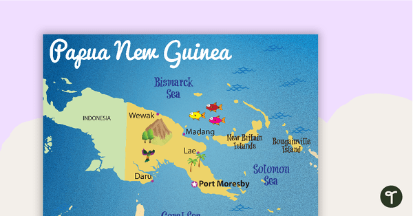 Go to Map of Papua New Guinea teaching resource