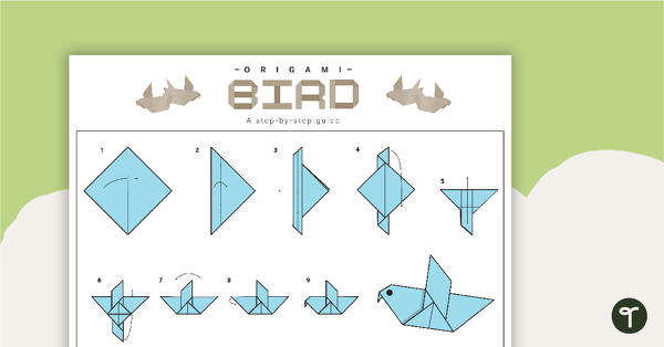 Go to How to Make an Origami Bird — Step-By-Step Instructions for Kids teaching resource