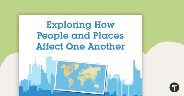 Go to Exploring How People and Places Affect One Another - Geography Word Wall Vocabulary teaching resource