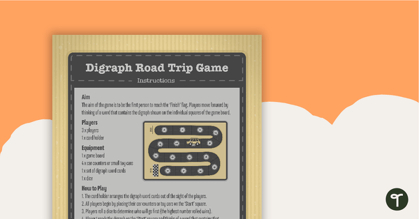 Go to Digraph Road Trip Board Game teaching resource