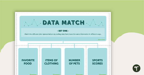 Go to Data Match Game Cards (Set 1) teaching resource