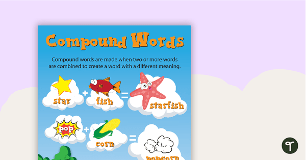 Go to Compound Words Poster Pack teaching resource