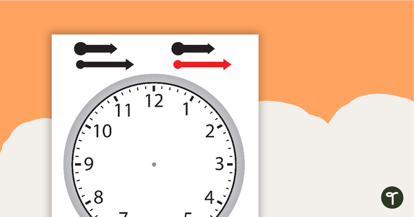 Go to Clock Template teaching resource