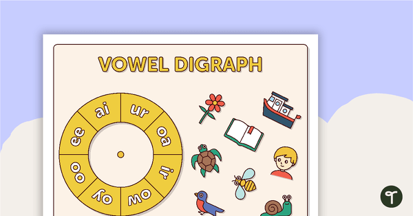 Go to Vowel and Consonant Digraph Spin Game teaching resource