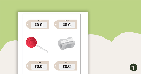 Go to Picture Cards with Price Tags and Coins (US Currency) teaching resource