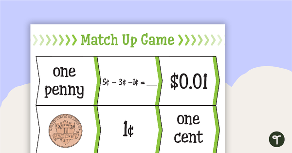 Go to Money Matchup Activity - US Currency teaching resource