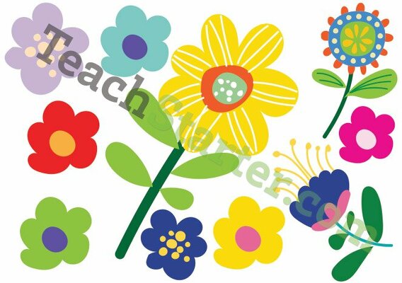 Class Welcome Sign - Flowers teaching-resource