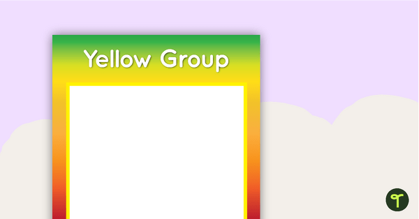 Go to Rainbow - Grouping Posters teaching resource