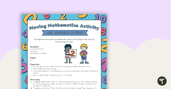 Go to Moving Mathematics Activity - Skip Counting By Twos teaching resource