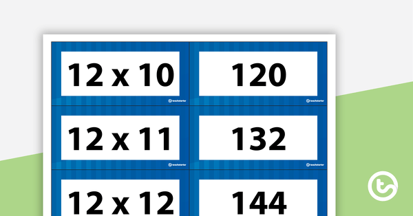 Multiplication and Division Fact Matchup Cards - Multiples of 12 teaching-resource