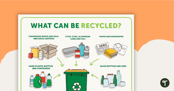 Go to What Can Be Recycled? Poster teaching resource