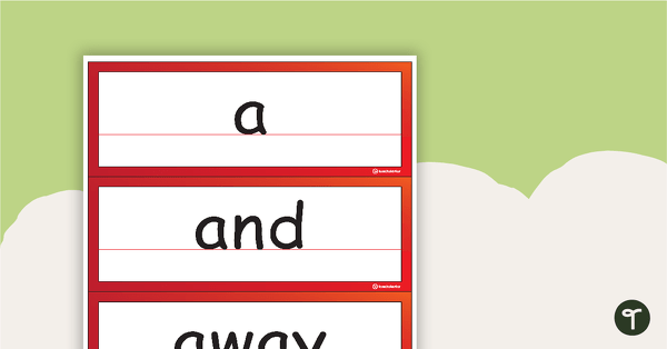 Go to Sight Word Cards - Dolch Pre-Primer, Primer, Year 1, 2, 3 and Nouns teaching resource