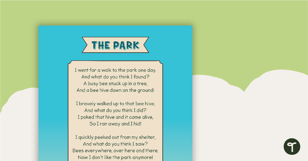 Go to The Park - Comprehension teaching resource