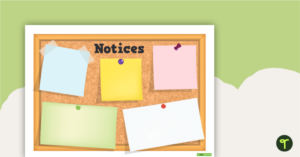 Notice Board teaching-resource