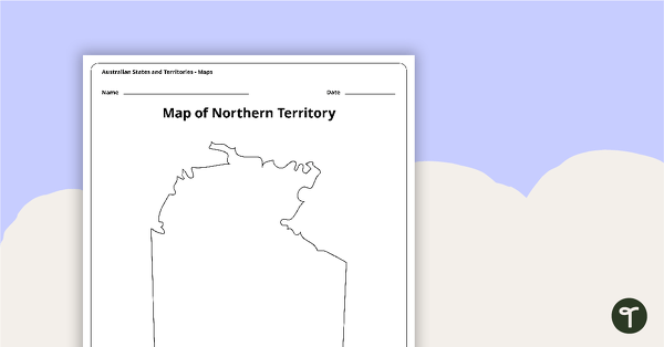 Go to Map of the Northern Territory Template teaching resource