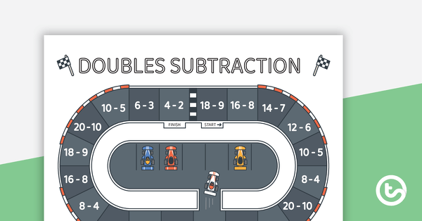 Go to Doubles Subtraction - Number Facts Board Game teaching resource