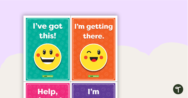 Go to Emoji Themed Self-Assessment Desk Cards teaching resource