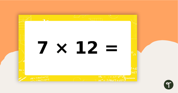 Go to Multiplication Facts PowerPoint - Twelve Times Tables teaching resource