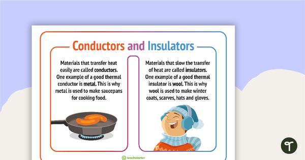 Go to Conductors and Insulators Poster teaching resource