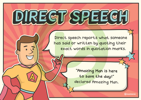 Direct and Indirect Speech Posters teaching-resource