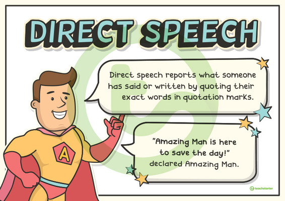 Direct and Indirect Speech Posters teaching-resource